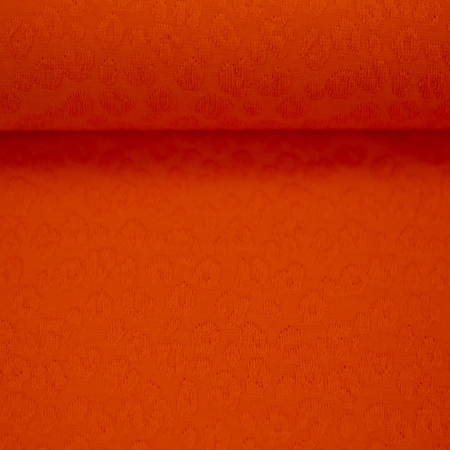 Jacquardjersey - Struktur - Leo - orange Jacquardjersey - Struktur - Leo - orange